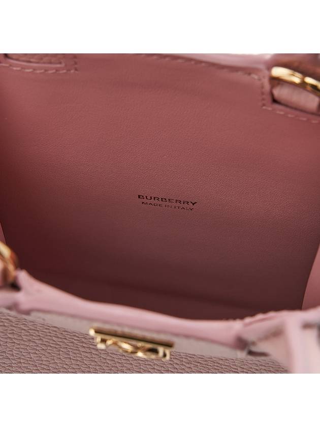 Burberry Micro Frances Leather Tote Bag Pink