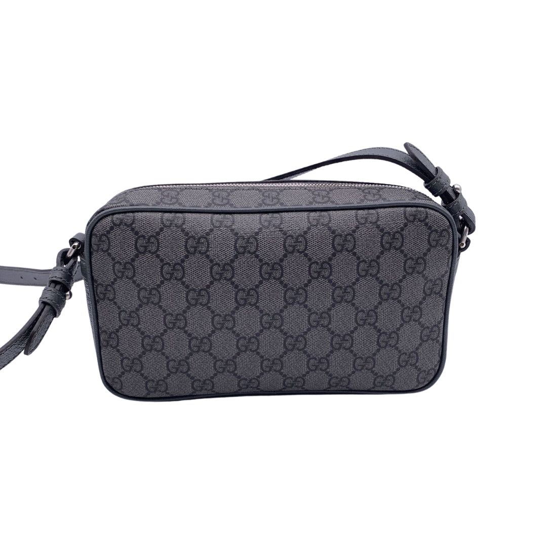 GUCCI Grey Gg Supreme Canvas Small Ophidia Crossbody Bag