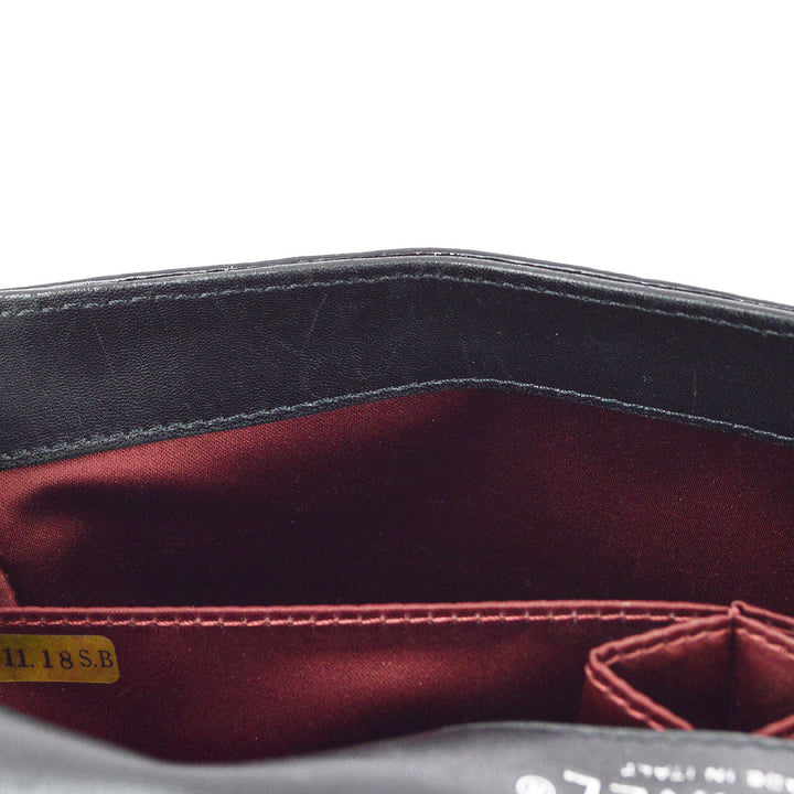 Top Quality Chanel * Black Patent Leather Icon Single Flap Shoulder Bag