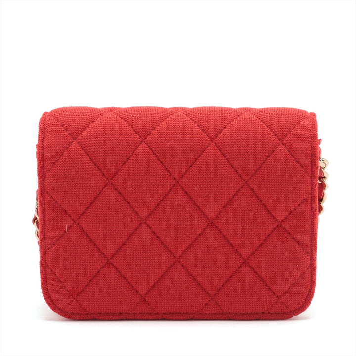 Top Quality Chanel Mini Matrasse Cotton Chain Shoulder Bag Red G  Nonevelty