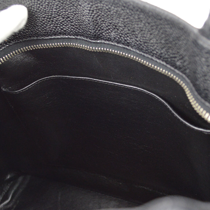 Top Quality Chanel Black Caviar Medallion Tote Handbag
