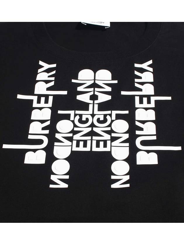 Burberry Logo Print Short Sleeve T-Shirt Black