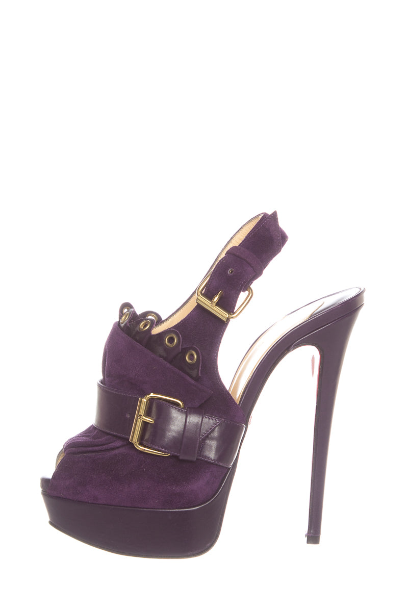 Christian Louboutin Purple Sandals SZ 35.5