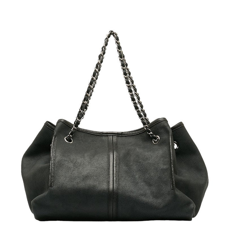 Top Quality Chanel Shoulder Bag Leather/Nuback Black Green  and Gentlemen