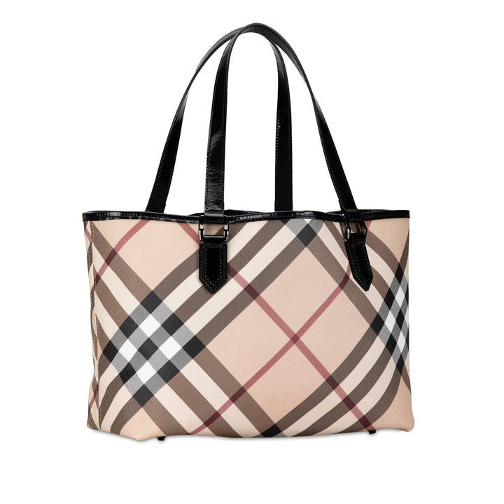 BURBERRY Supernova Check Tote Tote Bag