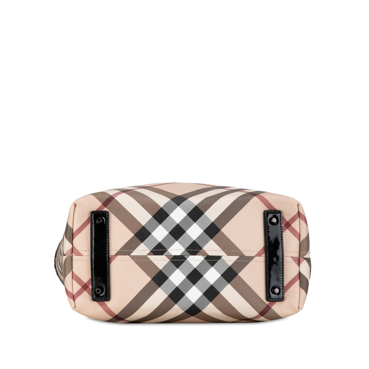 BURBERRY Supernova Check Tote Tote Bag