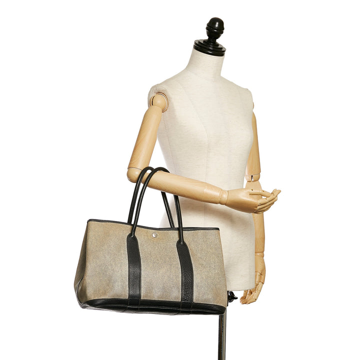 Gray Top quality Hermes Garden Party PM Tote Bag