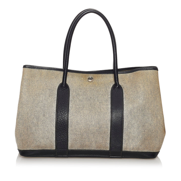 Gray Hermes Garden Party PM Tote Bag