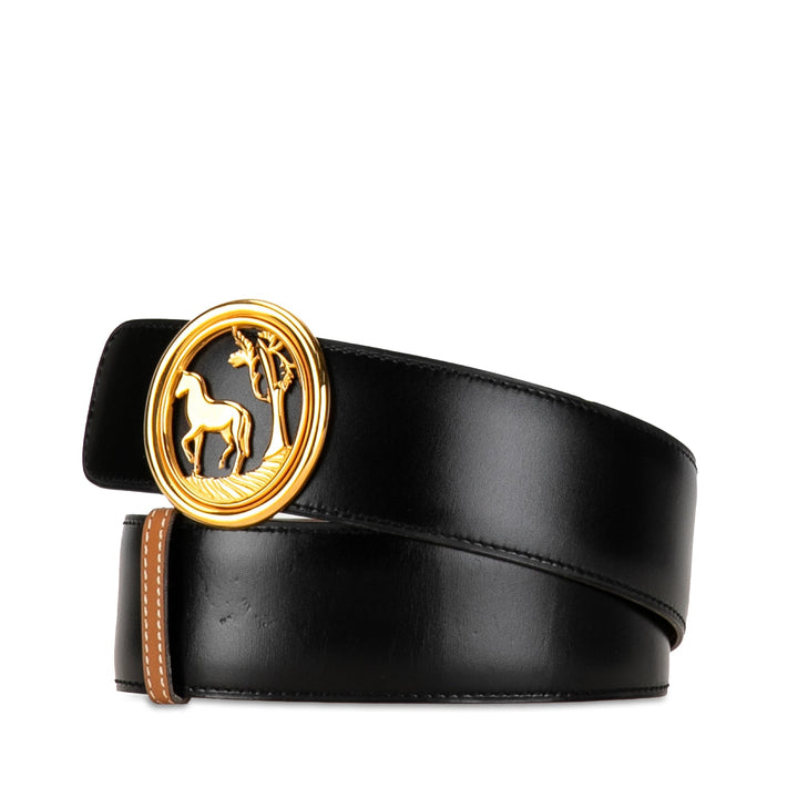 Top quality Hermes Horse Tree Emblem Leather Belt