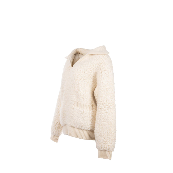 Celine size XS sweater Laine/Alpaga/Soie White