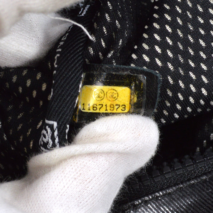 Top Quality Chanel Black Vinyl Sport Line Duffle Gym Bag