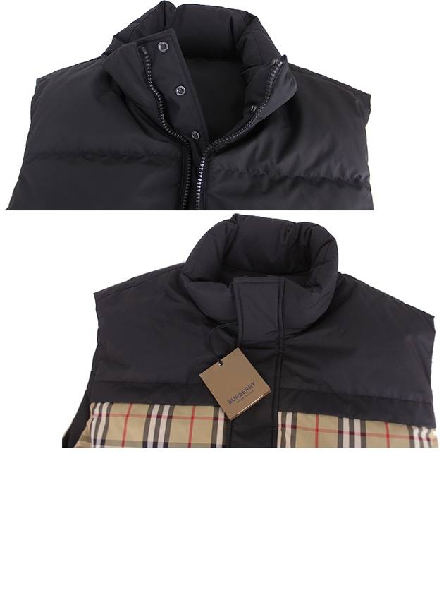 Burberry Check Panel Reversible Vest Beige