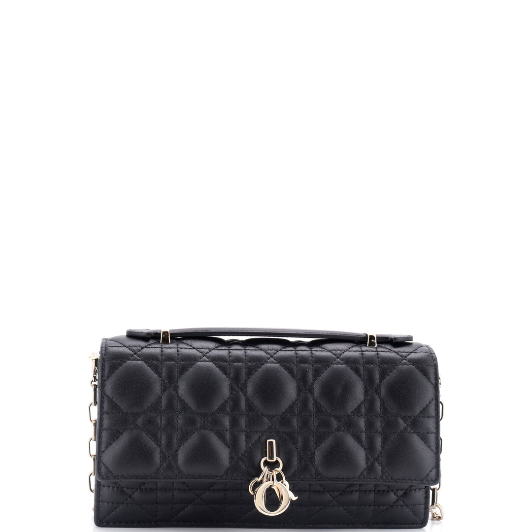 Top quality Dior My Top quality Dior Top Handle Flap Bag Cannage Quilt Lambskin Mini