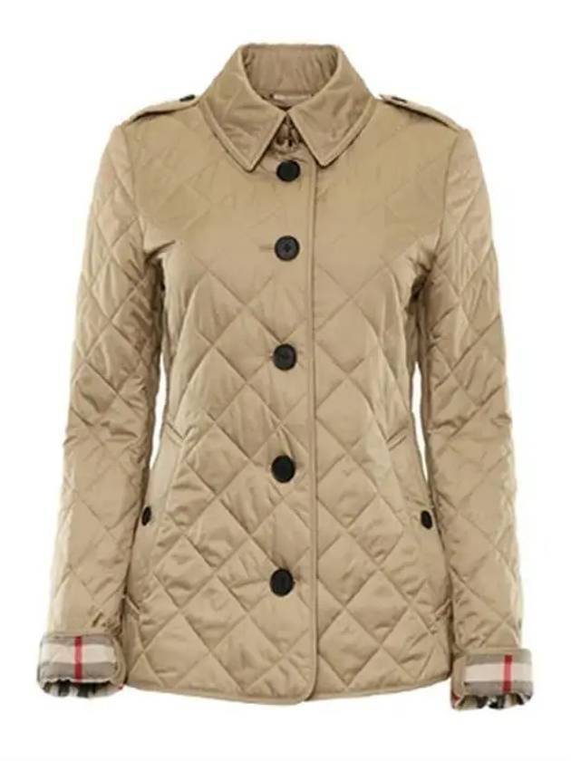 Burberry Diamond Quilted Jacket Archive Beige