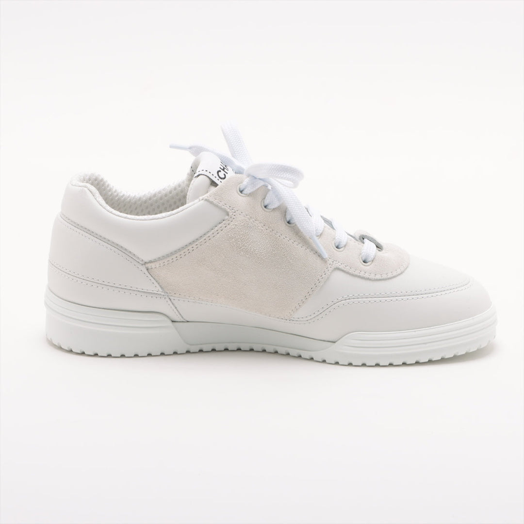 Top Quality Chanel Coco 24C Leather X  Trainers 35  White G45470 Suedeer