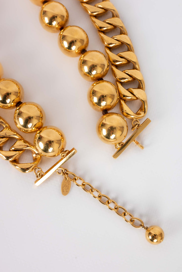 Collier dor√© Top Quality Chanel 1990s