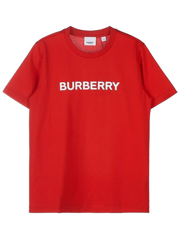Burberry Logo Print Short Sleeve T-Shirt Red