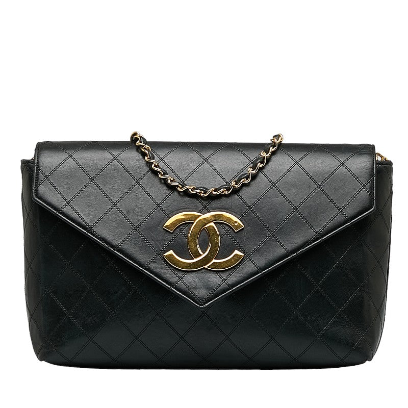 Top Quality Chanel Deca-Coco Chain houlder Bag Black Gold Leather Lady Chanel