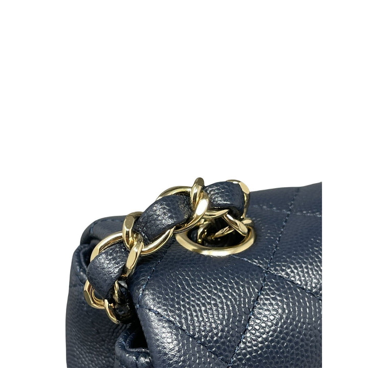 Top Quality Chanel Top Quality Chanel Caviar Quilted Mini Rectangular New - Dark Blue