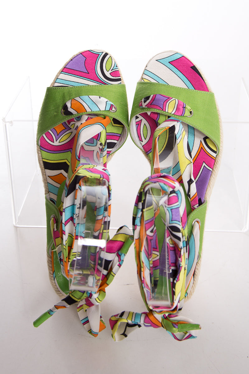 Emilio Pucci Multi Wrap Sandals SZ 36