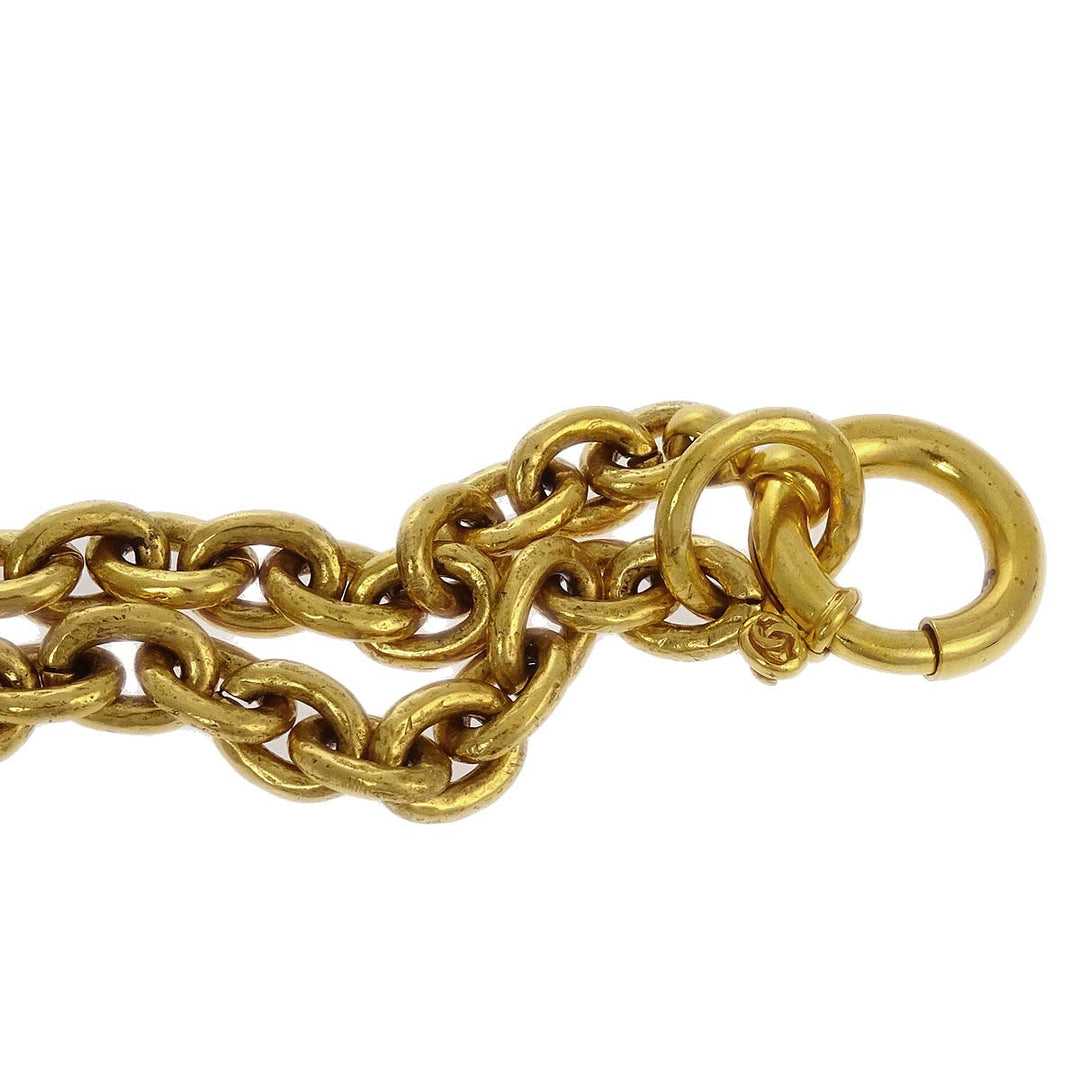 Top Quality Chanel 1994 Filigree Triple CC Gold Necklace