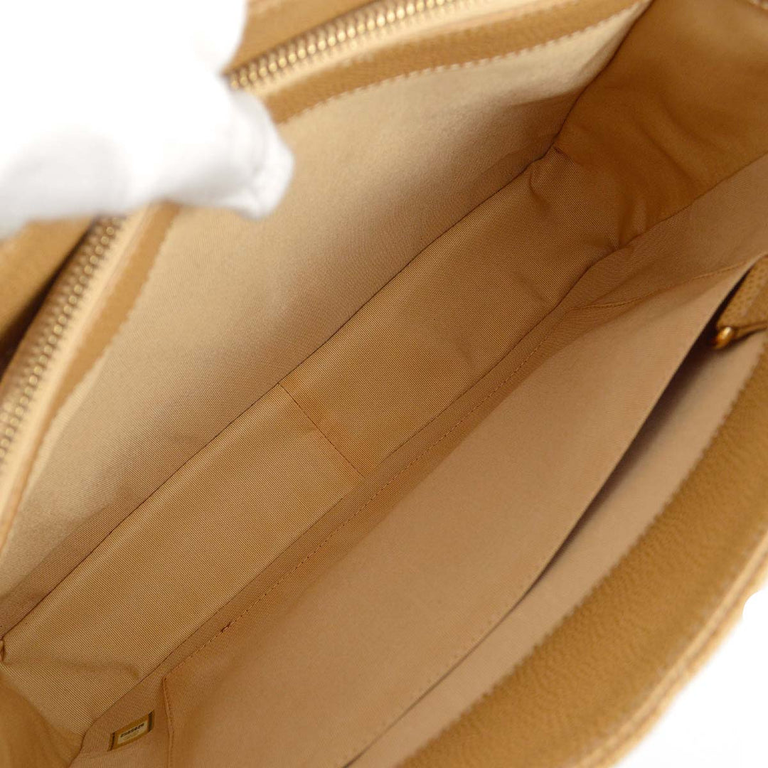 Top Quality Chanel 2003-2004 Beige Caviar Grand Shopping Tote GST Chain Handbag