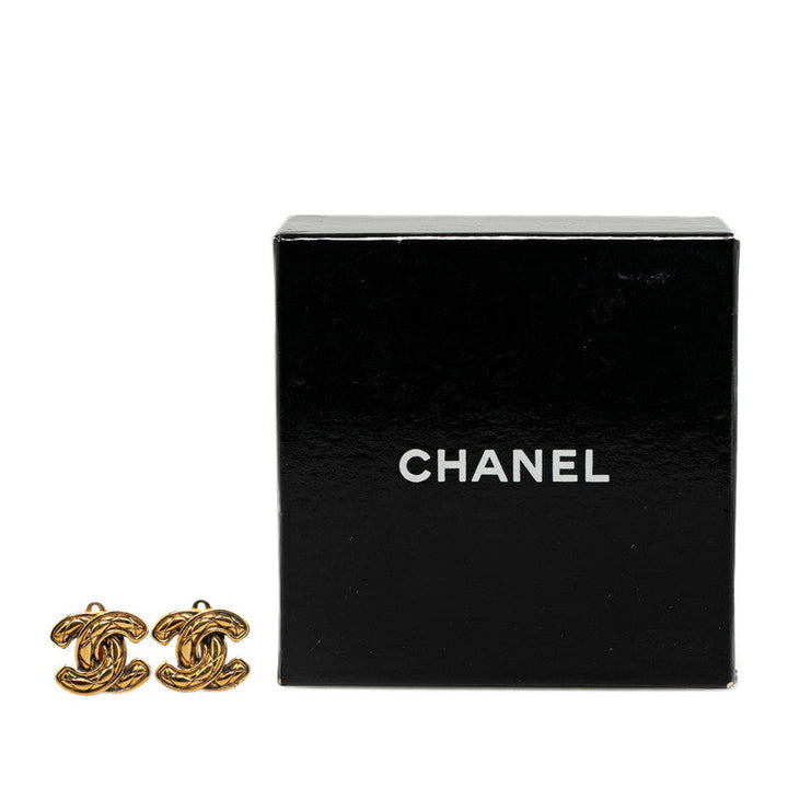 Top Quality Chanel Matelasse Coco Mark Clip-On Earrings