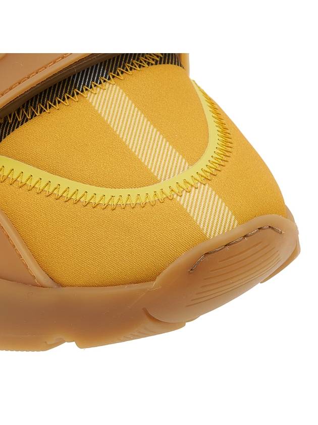 Top Quality Burberry Vintage Check Ramsey Low Top Sneakers Yellow