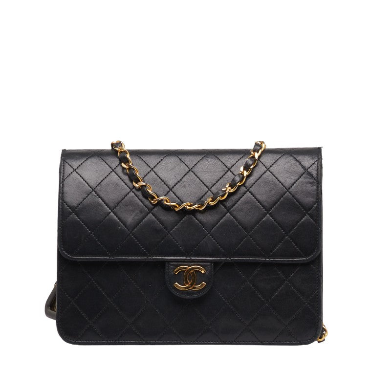 Top Quality Chanel Matrases Coco Pushlock Chain Shoulder Bag Black  S  Chanel