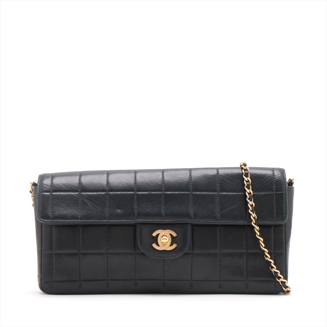 Top Quality Chanel Chocolate Bar in Chain Shoulder Bag Black Gold  6th