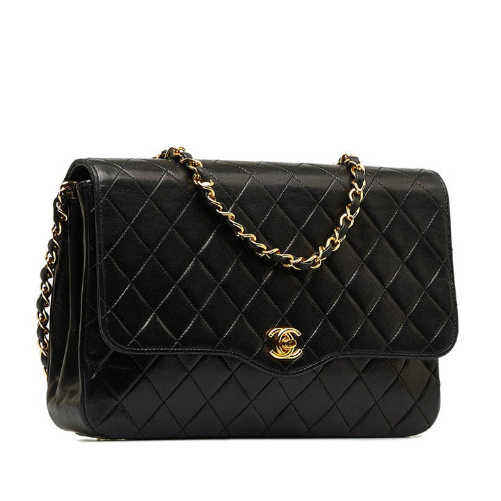 Top Quality Chanel Mattress ingle Chain Shoulder Bag Black Gold   Chanel