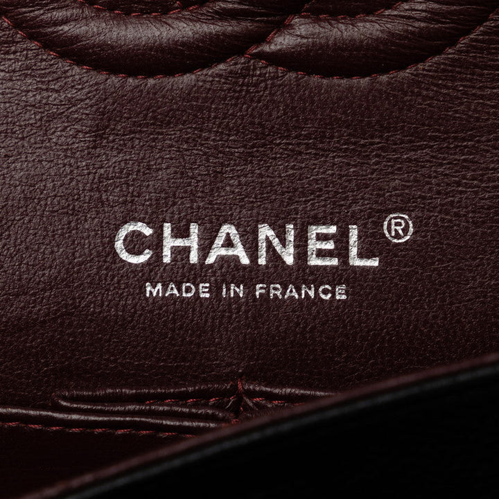 Top Quality Chanel Matrace 25 Cocomark Double Flap ilver  Chain Shoulder Bag Black Caviar S  CHANEL