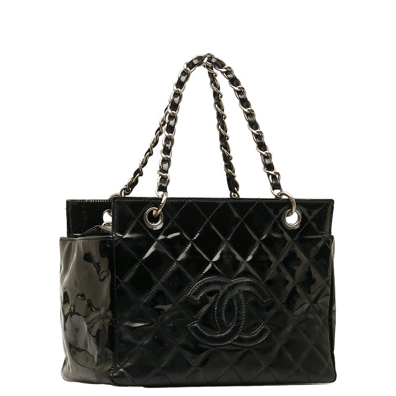 Top Quality Chanel Matrases Cocomark Chain houlder Bag Black Silver Emmeline  Chanel
