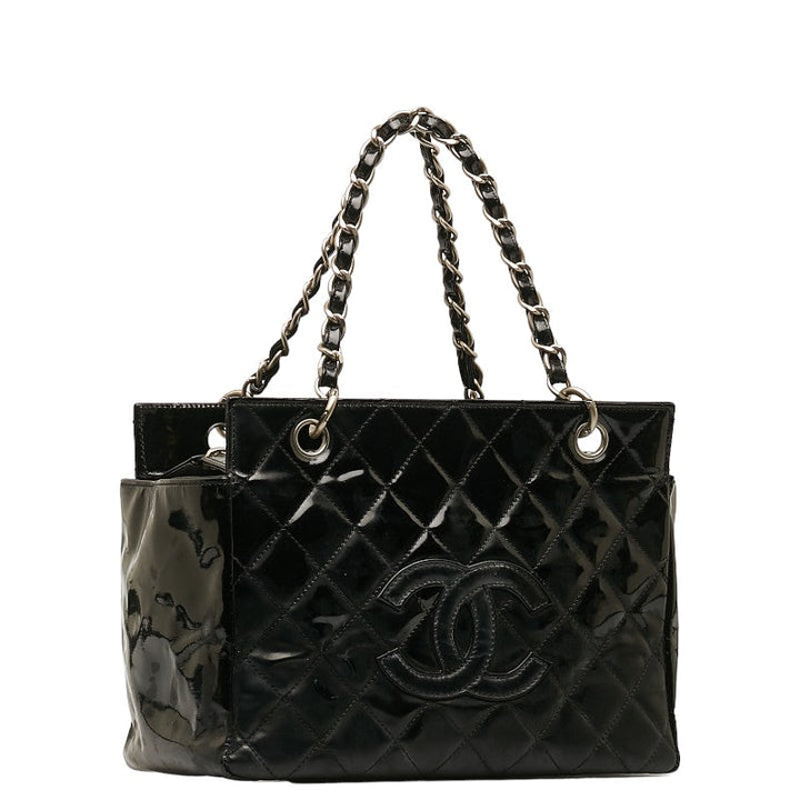 Top Quality Chanel Matrases Cocomark Chain houlder Bag Black Silver Emmeline  Chanel
