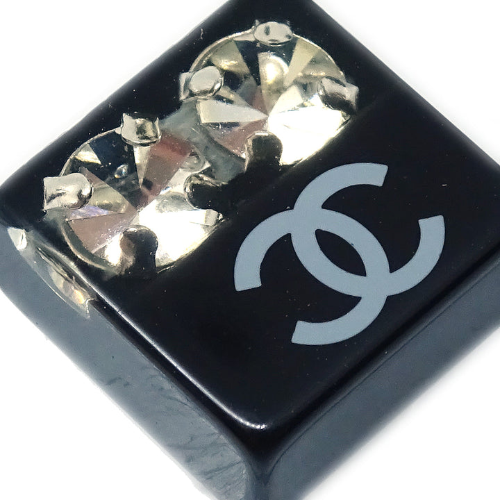 Top Quality Chanel Square Earrings Black Rhinestone 05P