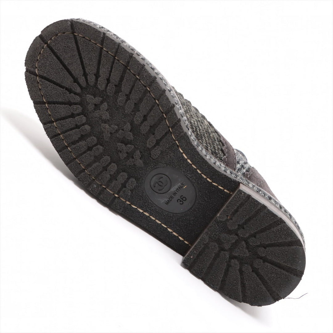 Top Quality Chanel Coco Fabric Shoes 36  Gr G29091 TWIDE