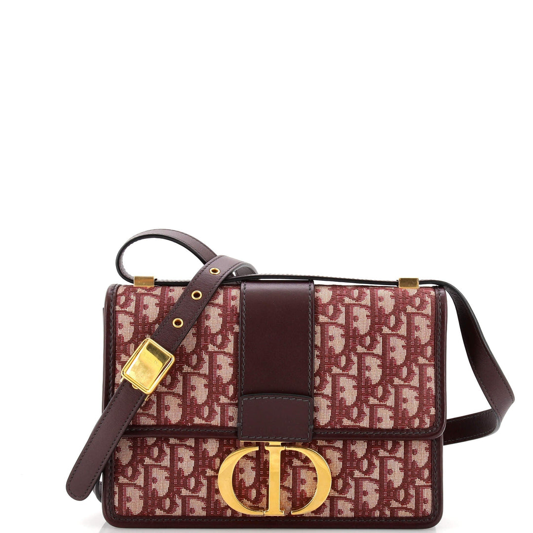 Top quality Dior 30 Montaigne Flap Bag Oblique Canvas