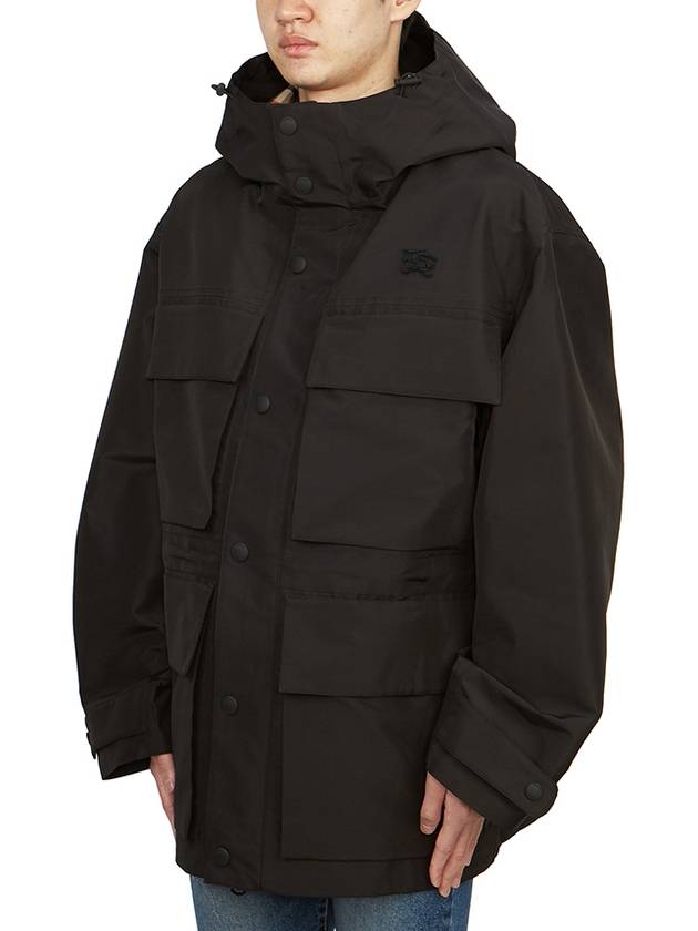 Burberry Patch Pocket Parka Black