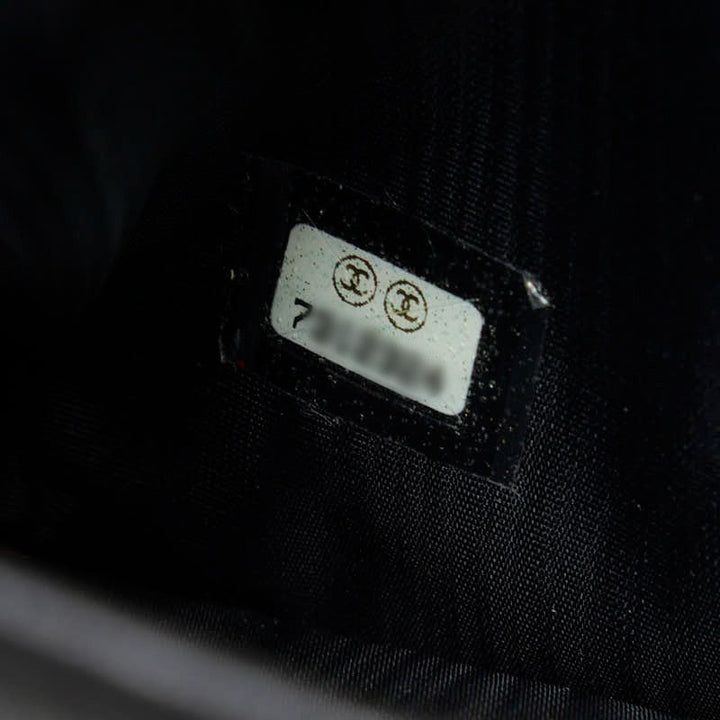 Top Quality Chanel Chocolate Bar Three Folded Wallet Black Leather
