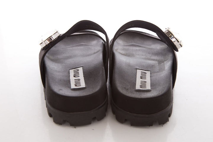Miu Miu Black Sandals SZ 39