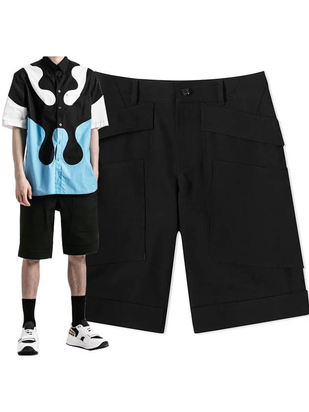 Burberry Pocket Detail Bermuda Shorts Black