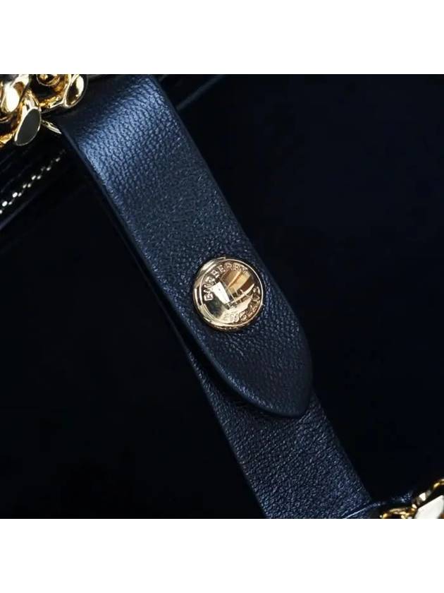 Burberry Lola Quilted Lambskin Medium Tote Bag Black