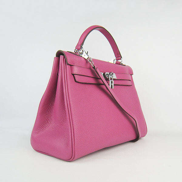 Hermes Kelly 32cm Togo leather handbag 6108 peach silver