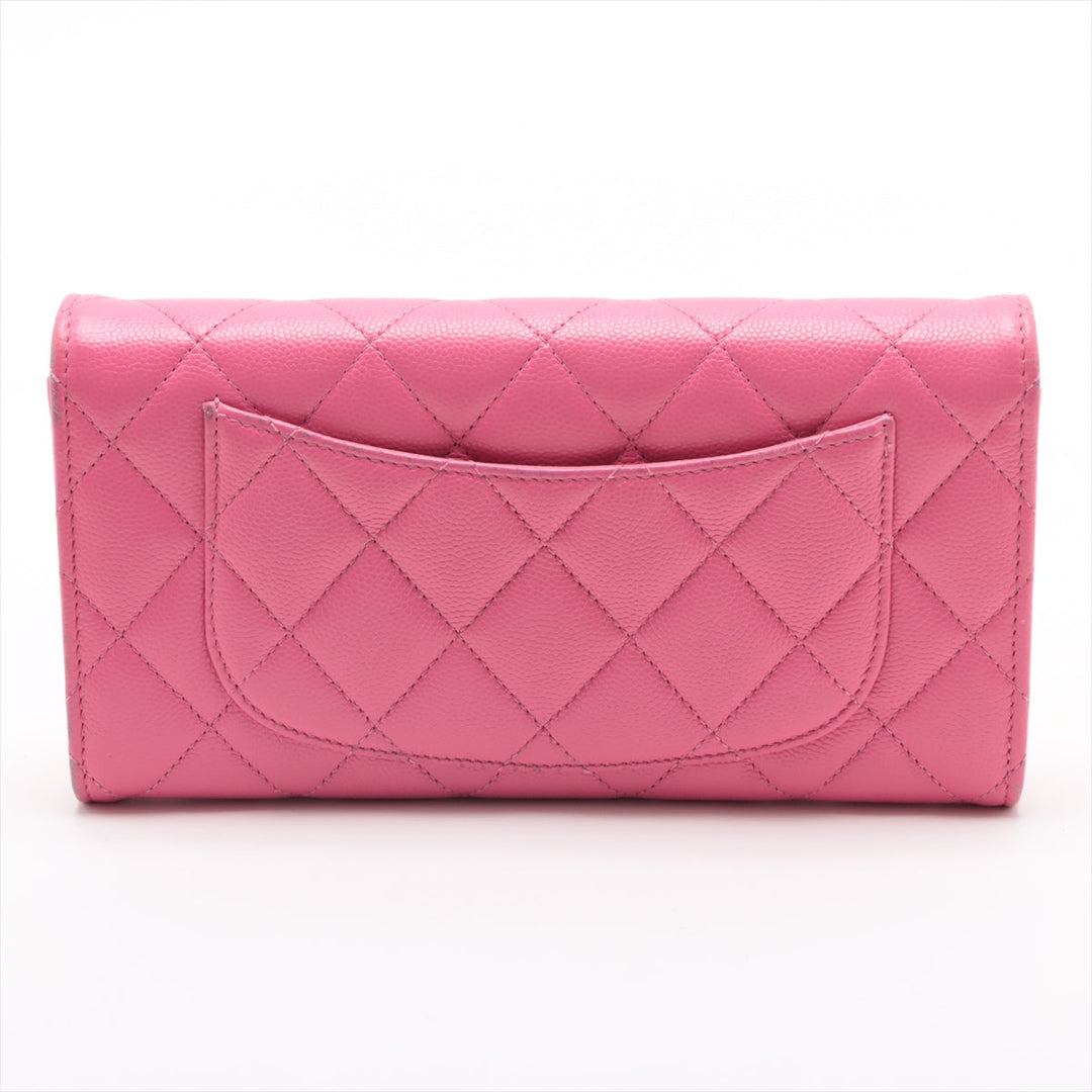 Top Quality Chanel Matrasse Caviar S Wallet Pink Gold  Random