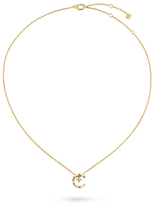 18K Coco Crush Diamond Necklace Yellow Gold Chanel