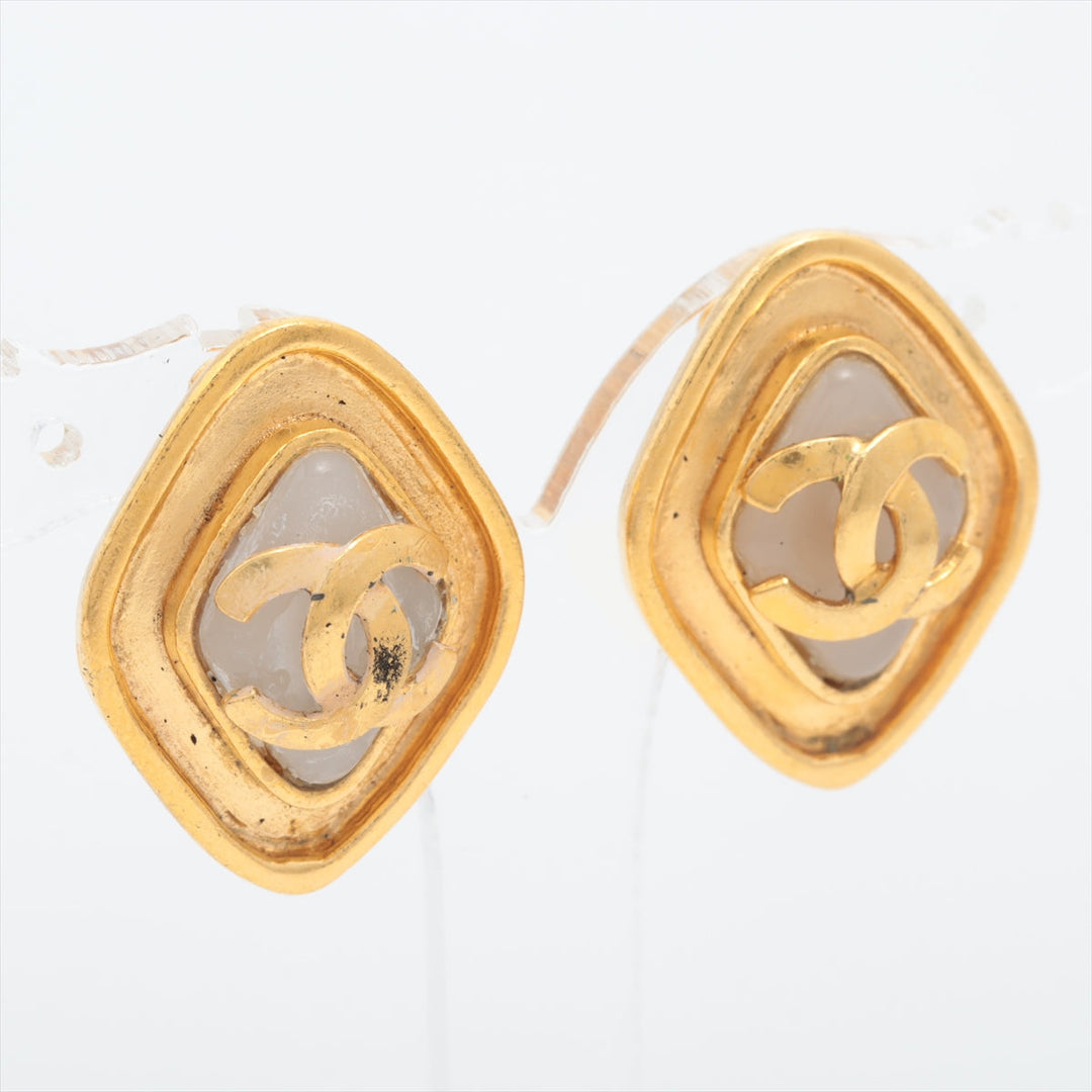 Top Quality Chanel Coco 95P Earrings GP x Fake Pearl Gold