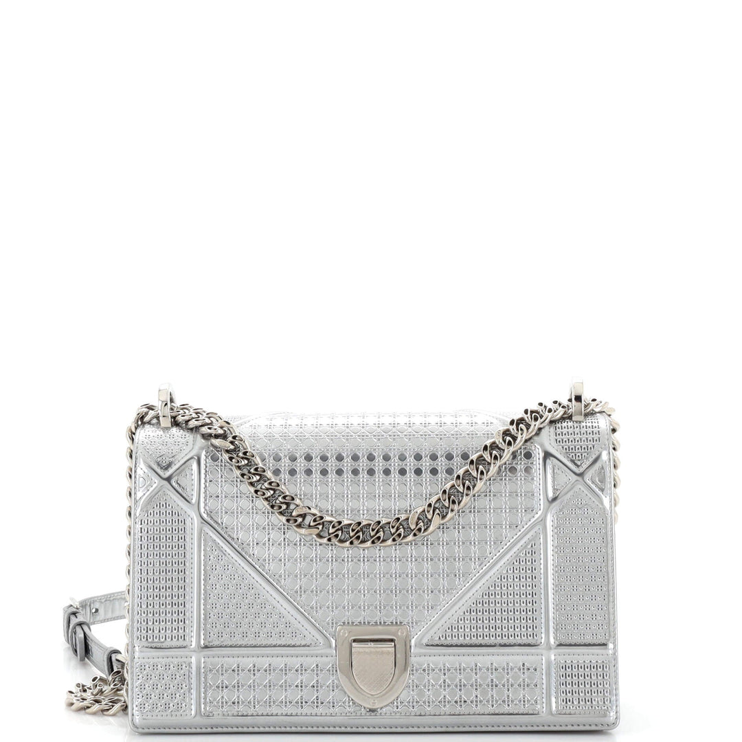 Top quality Dior Top quality Diorama Flap Bag Cannage Embossed Calfskin Medium