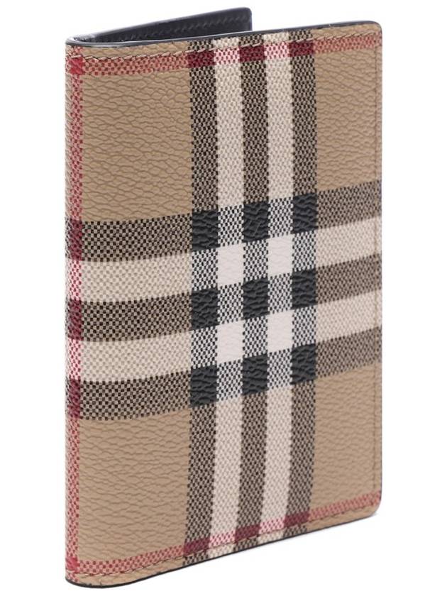 Burberry Vintage Check Folding Card Wallet Beige