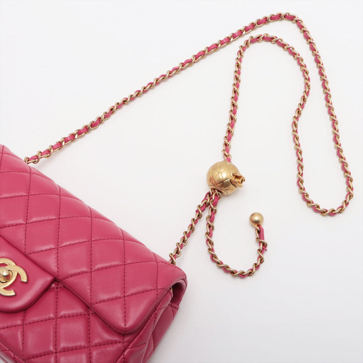 Top Quality Chanel Mini Matrasse 20  Single Chain Bag Coco Ball Pink Gold