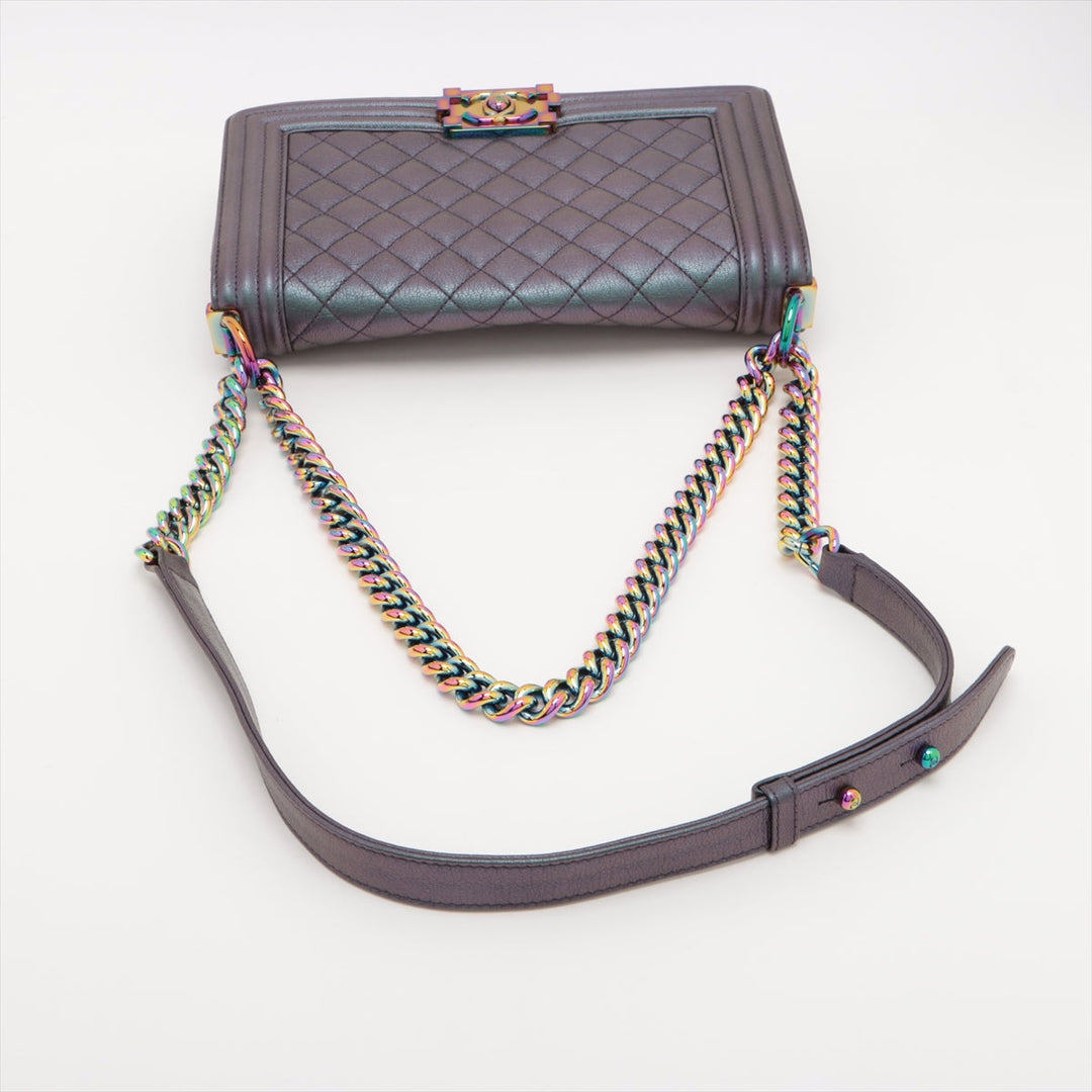 Top Quality Chanel Boy Top Quality Chanel Leather Chain Shoulder Bag Pearl G   A67086